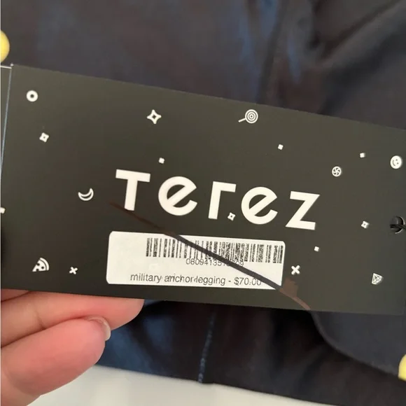 TEREZ•military anchor stars stripes black leggings small NWT - Picture 5 of 6